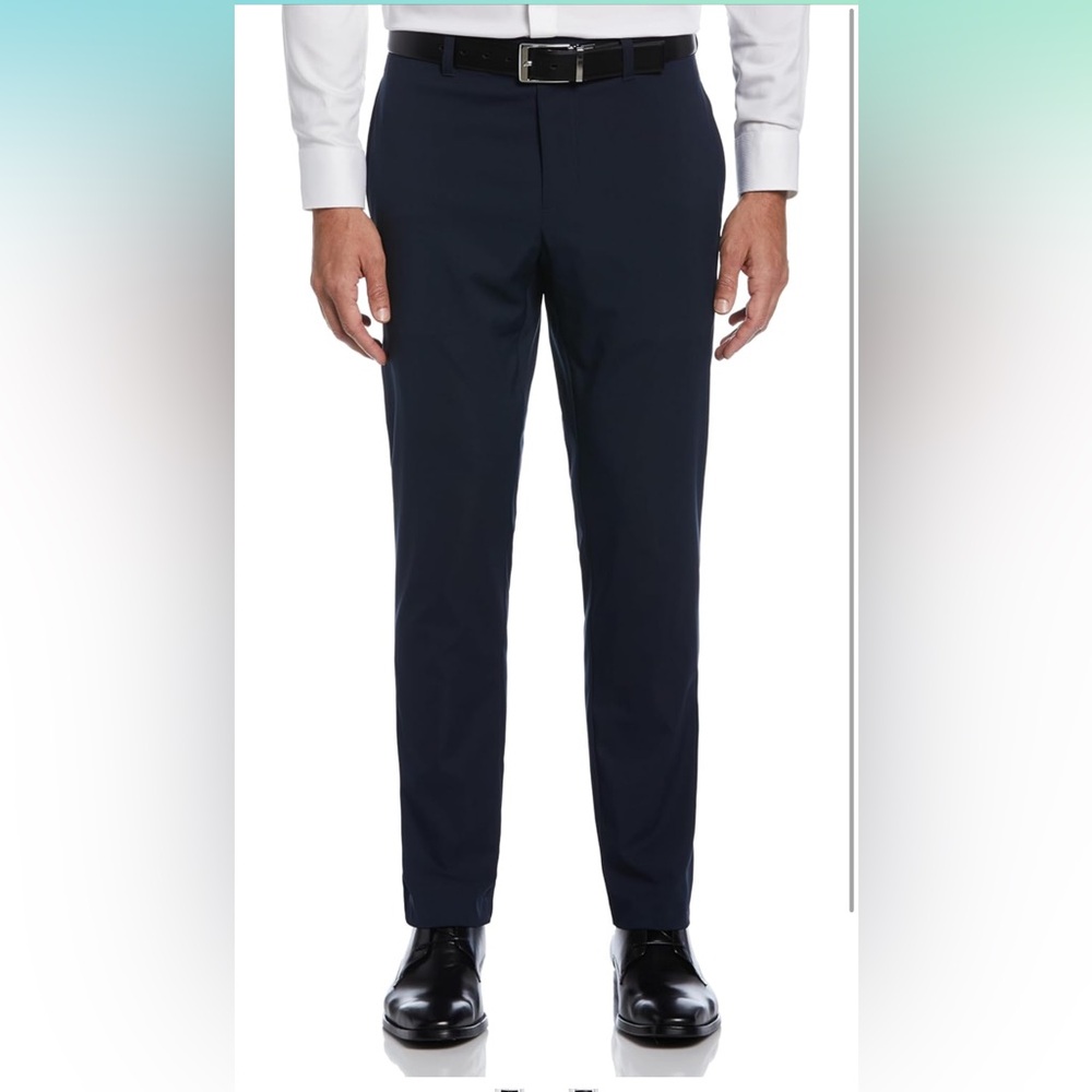 Perry Ellis Portfolio Slim Fit Men's Dress Pants Stretch Fabric 36x32 - Picture 1 of 5